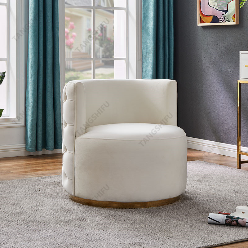 TSF-6697-Cream Velvet CC-01 Accent chairs