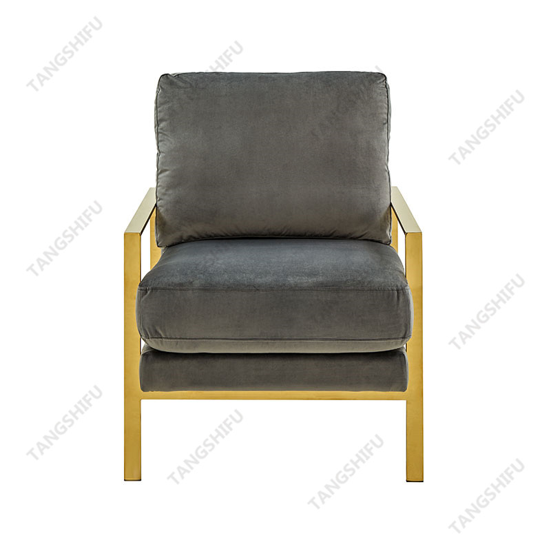 TSF-6699-Dark Grey Velvet CC-28 Accent chairs
