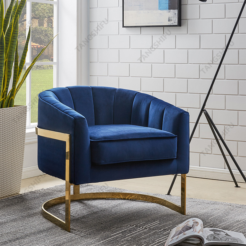 TSF-7707-Navy Gold-WI9264v Accent chairs