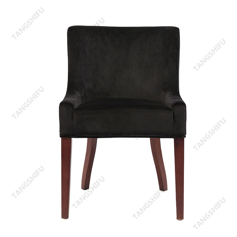 TSF-D035-Black Velvet Dining Chairs